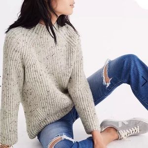 Madewell Donegal Northfield Mockneck Sweater - Size S